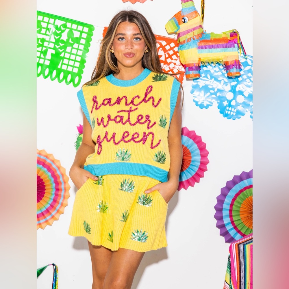 Queen of Sparkles Ranch Water Queen Sweater Vest